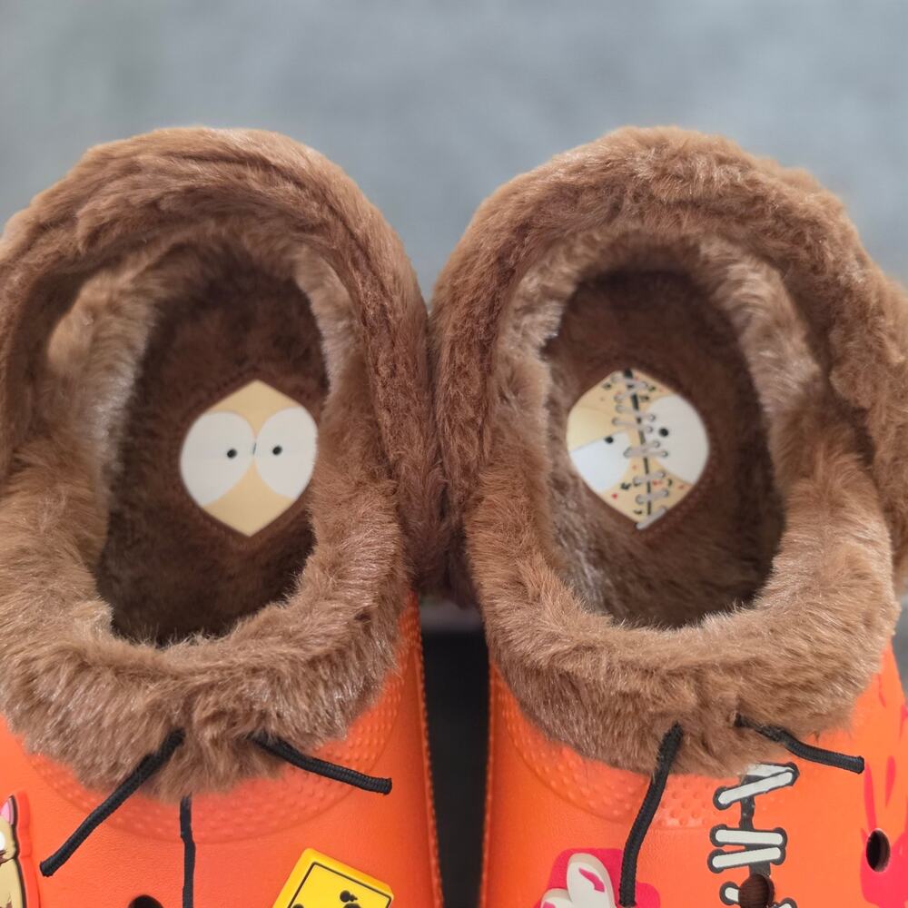 CROCS South Park Kenny Classic Lined Clog Men's Size 11 Orange Brown - Picture 7 of 13